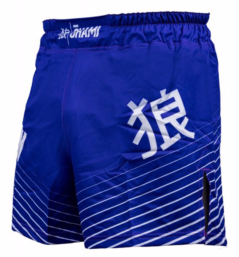 Okami kanji Fightshorts -blue